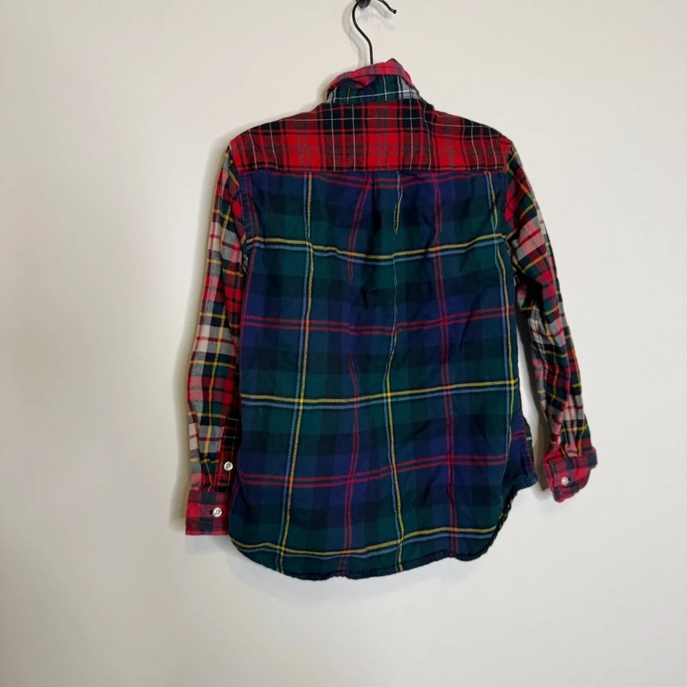 Ralph Lauren Red and green Plaid Kids Button Down Shirt